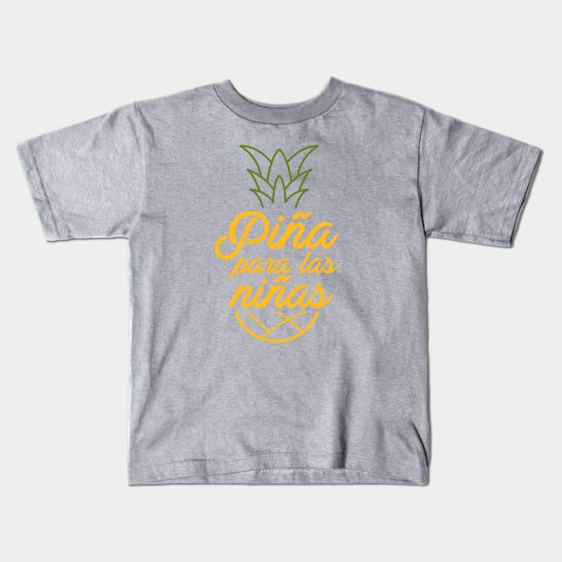 Piña para las niñas Kids T-Shirt by Vicener